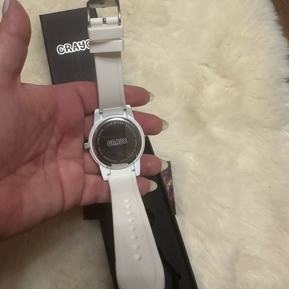 Crayo Women's CR2001 Festival White Silicone Watch - Picture 5 of 10